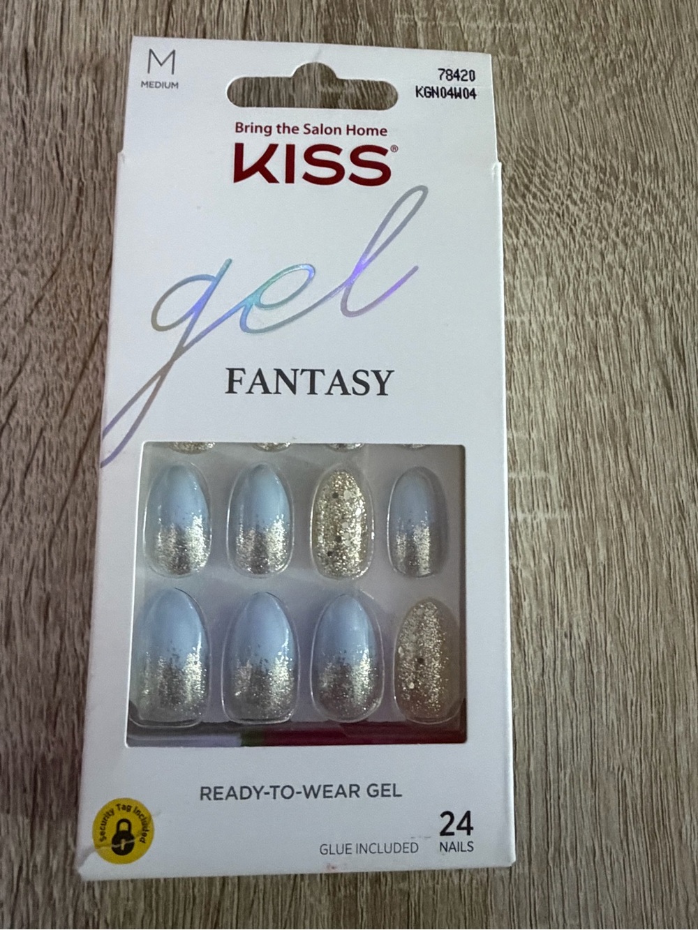 Kiss Gel Fantasy Nails - Blue & Gold